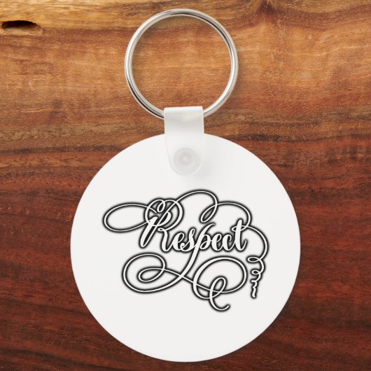 respect  キーホルダー (正面)