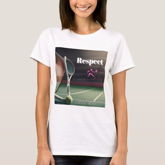 RESPECT Coco Gauff, tennispassion, tennisfanatic, Tシャツ (正面)