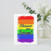 Respect for Everyone | LGBTQ+ Pride Postkarte ポストカード (スタンド正面)