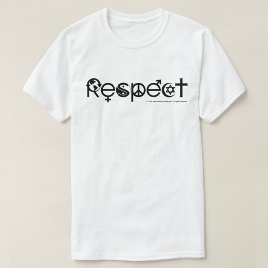 Respect Mother Earth -リサイクルSave The Planet Tシャツ (デザイン正面)
