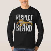 RESPECT THE BEARD  Reptile Lover & Keeper Tシャツ (正面)