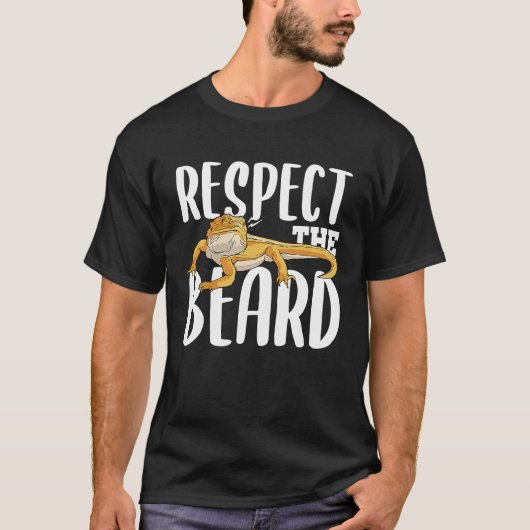 RESPECT THE BEARD Reptile Lover & Keeper Tシャツ (正面)