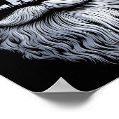 Respect The Beard Vintage Bearded Man Husband ポスター (角)