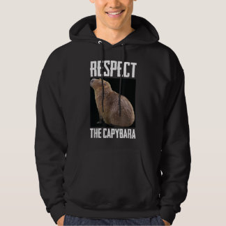 Respect The Capybara Rodent Capiharaおもしろい Photo パーカ