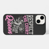 Respect The Court Fear The Queen  iPhoneケース (裏面横)