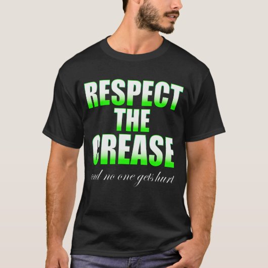 Respect The Crease D B G T KidsラクロスチームCapt Tシャツ (正面)
