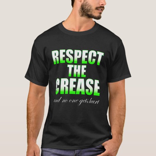 Respect The Crease D B G T KidsラクロスチームCapt Tシャツ (正面)