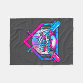 Respect The Drip Baseball Ice Cream For Kids Boys  フリースブランケット (正面(横))