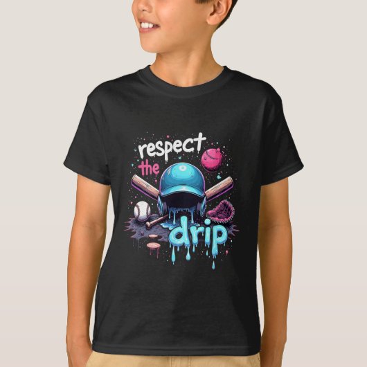 Respect The Drip Sell Swag Cool Sports Art Costume Tシャツ (正面)