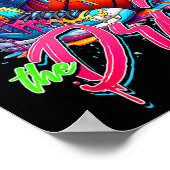 Respect The Drip Sketll Ice Cream Drip With Sprink ポスター (角)