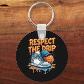 Respect The Drip Sneaker Swag Sketll Street Style  キーホルダー (正面)