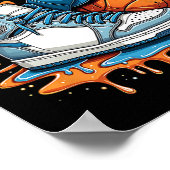 Respect The Drip Sneaker Swag Sketll Street Style  ポスター (角)