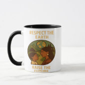 Respect the Earth, Raise the Future マグカップ (左)