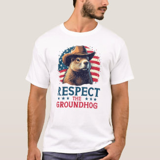 Respect The Groundhog – カウボーイビーズ Tシャツ