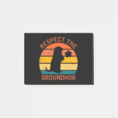 Respect The Groundhog ポストイット (正面)