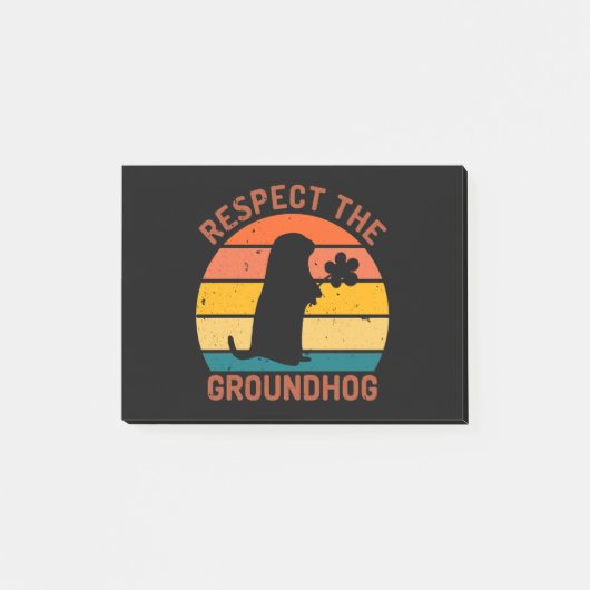 Respect The Groundhog ポストイット (正面)