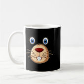 Respect The Groundhog Day Funny Groundhog Face  コーヒーマグカップ (左)