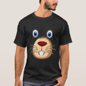 Respect The Groundhog Day Funny Groundhog Face  Tシャツ (正面)