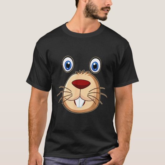 Respect The Groundhog Day Funny Groundhog Face  Tシャツ (正面)