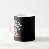 Respect The Groundhog Funny 67 Meme Six Seven Grou コーヒーマグカップ (正面左)