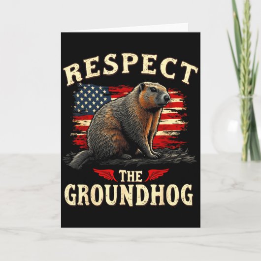 Respect The Groundhog Happy Ground-hog Day _1  カード (正面)