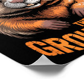 Respect The Groundhog Punxsutawney Phil Funny Holi ポスター (角)