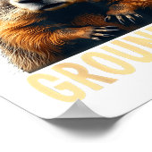 Respect The Groundhog Woodchuck Photo For Ground-h ポスター (角)