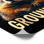 Respect The Groundhog Woodchuck Photo For Ground-h ポスター (角)