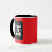 Respect the Hustle Typography Shirt – Motivational マグカップ (正面左)