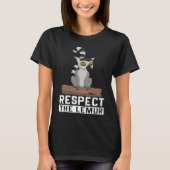 Respect The Lemur I Lemur Monkey I Cute Lemur I Ki Tシャツ (正面)