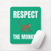 Respect The Monkey マウスパッド (マウス)