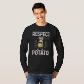 Respect The Potato Best Root Vegetable Potatoes Ve Tシャツ (正面フル)