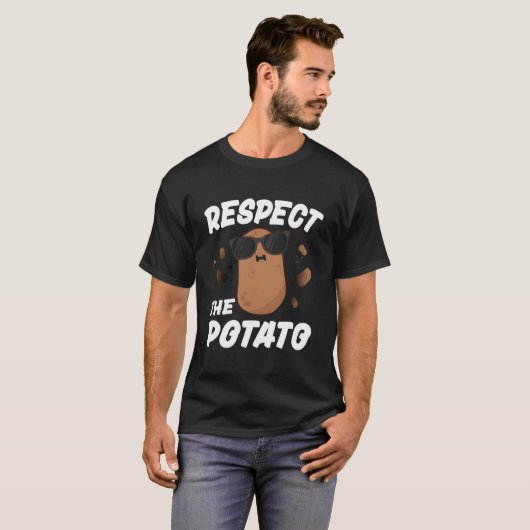 Respect The Potato For Vegetable Tシャツ (正面フル)