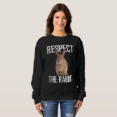 Respect The Rabbit Farm Animal For Rabbit スウェットシャツ (正面フル)