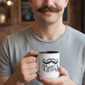 Respect the ’Stache Funny Moustache Lover マグカップ