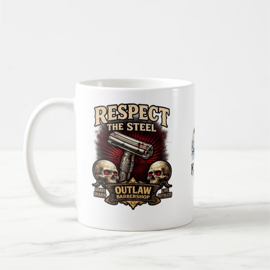 Respect the Steel DE Mug コーヒーマグカップ (左)