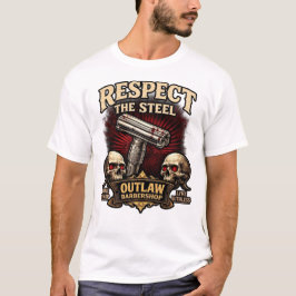 Respect the Steel – Double Edge Razor Design Tシャツ