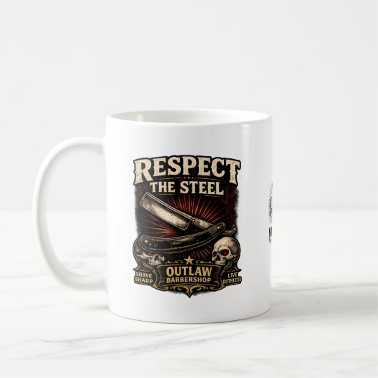 Respect the Steel Straight Mug コーヒーマグカップ (左)