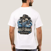 Respect the Steel – Straight Razor Design Tシャツ (裏面)