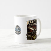 Respect the Steel – Straight Razor Mug コーヒーマグカップ (正面右)