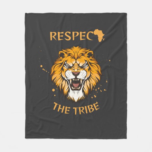 Respect The Tribe | Fleece Blanket フリースブランケット (正面)