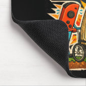 Respect Your Elders Funny Gamer Controller 80s Ret マウスパッド (コーナー)