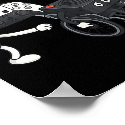 Respect Your Elders Funny Gaming 80s Style Old New ポスター (角)