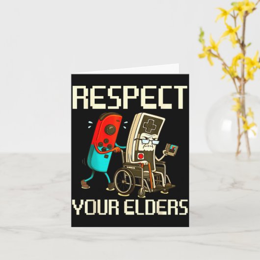 Respect Your Elders Gaming Clic  カード (黄色い花)