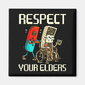 Respect Your Elders Gaming Clic  マグネット (正面)