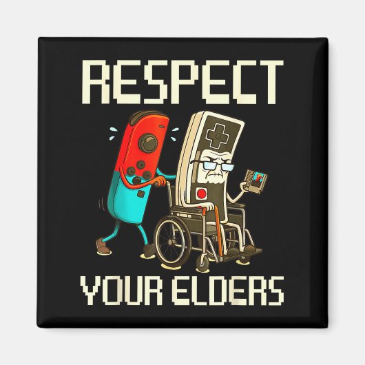 Respect Your Elders Gaming Clic  マグネット (正面)