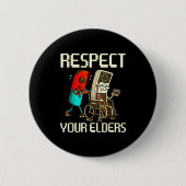 Respect Your Elders Gaming Clic  缶バッジ (正面)