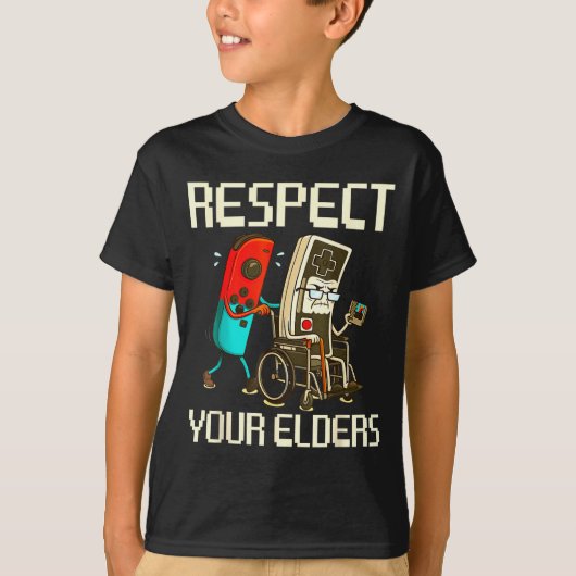 Respect Your Elders Gaming Clic  Tシャツ (正面)