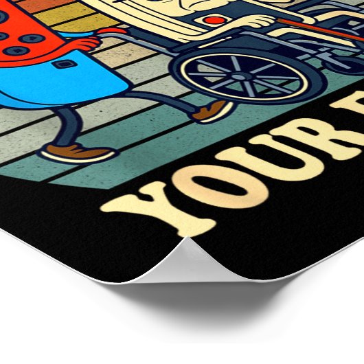 Respect Your Elders Gaming Control 80s Retro Funny ポスター (角)