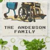 Respect Your Elders Gaming Control Retro Funny キッチンタオル (折り畳み)